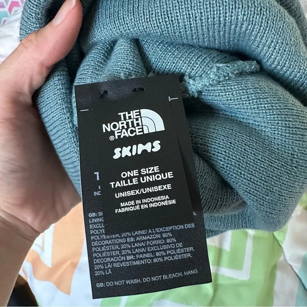NWT The North Face X SKIMS Beanie Sk Kyanite Teal